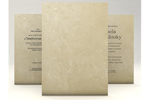 ‎DIRXBUSCHINGER paperandpicture.de Urkundenpapier 'Structure Beige' 10 Blatt | DIN A4 | hochwertig | Blanko Urkunde | Anerkennung Papier