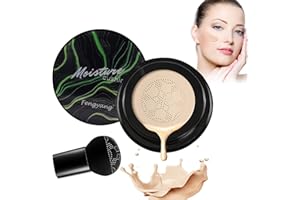 Fengyang® BB Cream, Crema CC, Crema Fondotinta, Mushroom Head Air Cushion BB Cream, Correttore Duraturo Idratante Illuminante, Coprente Imperfezioni Copertura Fondotinta (Avorio)