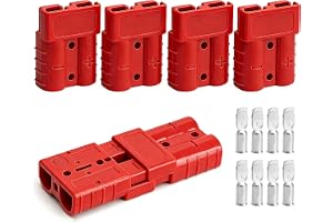 4 stycken 50A 600V Anderson-batterikontakter, snabbanslutning, batterikontakter, Quick Connect-batterier, snabbkopplingskontakter, högströmskontakter för husbil, solar, bil