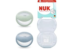 NUK Perfect Match Baby Nappar | 0–6 månader | Amningsvänliga tandregleringsnappar