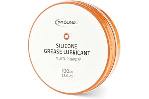 Prounol Graisse de silicone - 100% Lubrifiant au Silicone, pâte diélectrique à usage général, graisse en caoutchouc HT imperméable (100 ml)