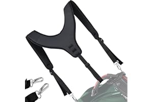 LZFAN Golf Bag Straps,Universal Replacement Double Shoulder Shoulder Straps,PU Leather Golf Bag Carry Strap