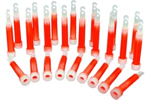 KNIXS Power-Knicklicht. 4" - 25er Bulkpack Rot (Länge 10cm Durchmesser ca.1,5 cm)