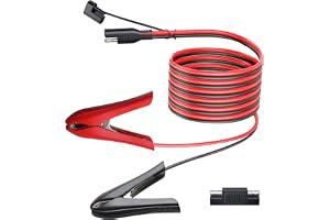 5M 16AWG Clip-on Alligator Clamp till SAE med Polaritet Omvänd Adapter