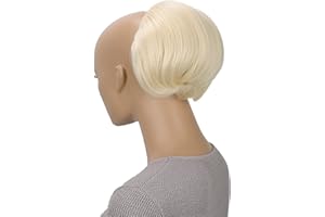 CAISHA by PRETTYSHOP Chignon Pezzo Di Capelli Treccia Chignon Chignon Hepburn Cravatta Per Capelli Updos Biondo Platino HD16