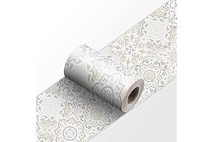 Dostear Cenefa Adhesiva Cocina Para Pared Vinilos Baño Decoración de Pared YX143 10cm X 240cm