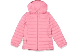 Amazon Essentials Bambina Piumino Leggero con Cappuccio Impermeabile e Ripiegabile