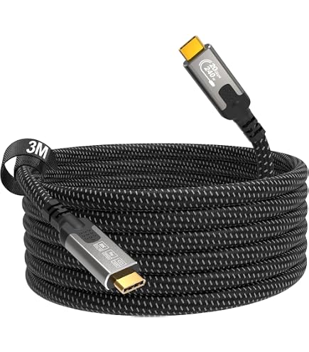 Qnected Câble HDMI 2.1 2.5m | Ultra Haute Vitesse | 4K 120Hz & 144Hz, 8K 60Hz Ultra HD | 48 Gbps | EARC | Noir Charbon