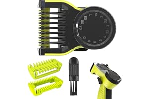 PELKDEX 14-in-1 Trimmaufsätz Aufsätze Kompatibel mit One Blade QP2520 QP2630 QP2530 QP2620 QP2834 QP2724, Rasierer Aufsatz für Körperkamm Gesichtshaar schneidemaschinen Bartschneider