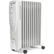 MONHOUSE Oil Filled Radiator – Plug in Portable Electric Heater – 5 Power  Settings, Adjustable Temperature/Thermostat - Thermal Safety Cut Off, 24  Hour Timer u0026 Fan – 11 Fins 400W Up To