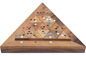 SIAMMANDALAY Bermuda Triangle: Handmade & Organic Tiling Sliding Wooden Puzzle for Adults with Free SM Gift Box(Pictured)