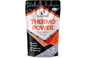 NUTRIVOLV ThermoPower 1000mg | Thermogenic Fat Burner Increased Energy & Boost Performance | 60 Capsules
