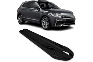 OMAC Marchepieds Latéraux pour Volkswagen Tiguan 2016-2025 Noir en Aluminium 2 Pcs