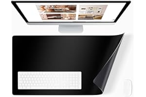 Panorama Mata biurkowa Czarny 40x80 cm - Ochraniacz na biurko - Podkładka pod mysz i klawiaturę - Vade Biurko - Mata biurkowa - Ochraniacz na biurko - Desk Pad