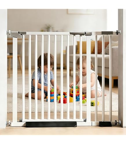 Evenflo, Top of Stairs, Extra Tall Gate, Tan Wood Baby Products
