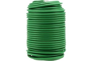 ZEONHEI 3.5mm x 20m Garden Soft Tie, Green Flexible Plant Tie Wire, Soft Garden Twist Tie Bendy Tree Ties Plant Support Wire Twine for Gardening, Crafting, Climbing Plants Flowers