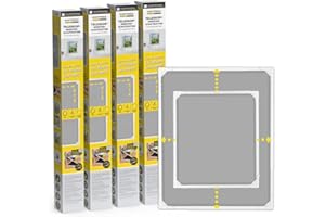 EASYmaxx Insect Protect | Mosquitera telescópica | Mosquitera ventana | Con marco premontado | Extensible | Red integrada | Blanco | Set de 4