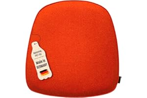 kontor28 - nachhaltiges Sitzkissen Stuhl Komfort, handgefertigt Made in Germany, 39 x 40 cm aus upcycling rPET Filz, Sitzauflage mit Polsterung - Outdoor geeignet & waschbar, Mango 4er Set