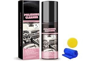 TBLMPNE Nettoyant Voiture Interieur, Produit Nettoyage Voiture Interieur, Nettoyant Cuir Plastique pour Interieur de Voiture, Nettoie, protège Tableaux de Bord, Volants, Entretien Cuir auto-100ml (1 Pcs)
