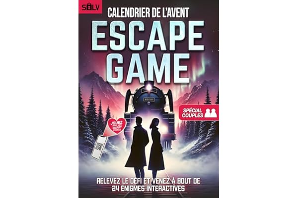 Calendrier de l'Avent Escape Game spécial Couple: Relevez le défi et venez à bout de 24 énigmes interactives (Livre+App)