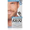 Just for Men Mustache & Beard Brush-In Color Gel, Light Brown