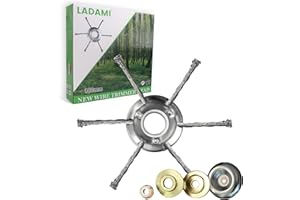 LADAMI Unkrautbürste für Akku Rasentrimmer, Wildkrautbürste für Freischneider - 25,4mm Bohrung 6 Stränge