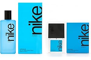 NIKE - Ultra Blue Promoción 100 ml + 30 ml, Colonia Hombre, Pack 2 Productos, Perfume Formato Spray, Eau de Toilette Natural y Masculina, Aroma Oriental Floral, Fragancia Fresca