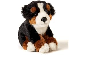 Uni-Toys - Berner Sennenhund Welpe, sitzend - 15 cm (Höhe) - Plüsch-Hund, Haustier - Plüschtier, Kuscheltier