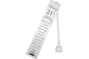 GHLOYZA Bookmarks Birthday Gifts Inspirational Bookmarks 21st Birthday Gifts for Women Men Motivational Bookmark Book Page Markers Birthday Presents Behind You All Your Memories (21st)