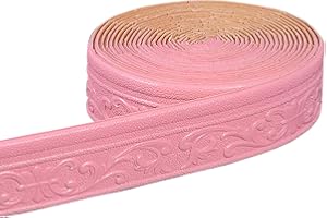 ACESOME ㅤ ACESOME - Bordo autoadesivo per carta da parati, 10 m x 8 cm x 8 mm, impermeabile, 3D, per corridoio, soffitto, angolo, linea (rosa)