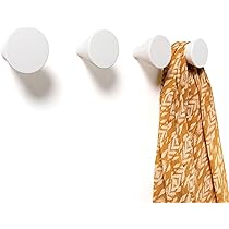 Anika Appendini Da Parete 4 Ganci – Bianco 47×7 Cm – Fissaggi Inclusi – Per Cappotti E Borse In Corridoio E Camera - 5