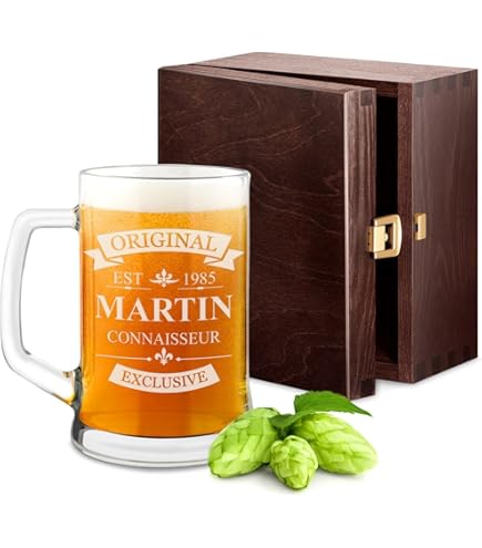 Chope De Bière - Christelle - Verre Humoristique - 470 Ml - Cadeau Fête Des Mères - Anniversaire - Maison