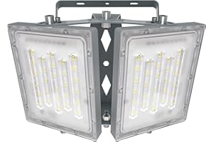 ‎STASUN STASUN 200W LED Flutlicht Außen, 20000LM Superhell LED Fluter Flutlicht Außenstrahler, IP66 Wasserfest, 6000K Tageslicht, 2 Flutlicht mit verstellbarem Kopf unter, für Garten, Garage, Hotel ect.