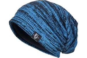 VECRY Mens Slouchy Knit Oversized Beanie Skull Caps Artistic Hats