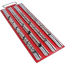 Snap-on Socket Sets 3/8 In Size Socket Wrenches 9pc-Socket Organizer Mountable Sliding Holder Rail Rack Tool Storage 1 3/8 In Size Socket Set Socket Wrenches - Foto 9