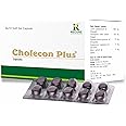 Cholecon Plus 60 pieces soft gelatin capsules for cholesterol management and control. Contains oils of linseed, methi, darchini, garlic and extract from Guggal