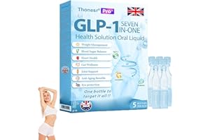 JILEON Thonesr GLP-1 Seven in one Health Solution Oral Liquid, Advanced GLP1 Oral Solution, Multi-Action GLP-1 Oral Liquid, Natural Thonesr GLP1 Seven in One Drops for All Men and Women (1 Pack)