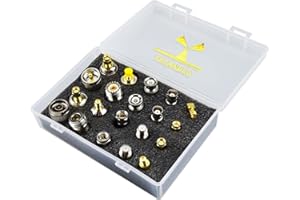 YILIANDUO SMA Adapter Set 20 Type Universal RF Adapter Kit with SMA,UHF, BNC, N-type, F-typ Connector Male to Female Coax Adapters Converter for WiFi Antenna/FPV Drone/Extension Cable