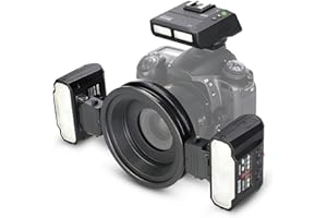MEKE Meike MK-MT24 Speedlight Macro Twin Lite Flash sans fil compatible avec Nikon F-Mount Z-Mount Digital SLR D1X D2 D2H D2X D3 D3X D200 D300 D300S D700 D3500 Z6 Z7