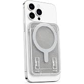 Coverzone Simli MagSafe Uyumlu Manyetik Kartlık C&uuml;zdan, 2 Kart Kapasiteli Telefon Kartlığı, G&uuml;&ccedil;l&uuml; Mıknatıslı İnce Kart Tutucu