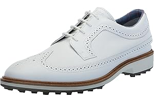 ECCO Men's Classic Hybrid Wing Tip Water Resistant Golf Shoe