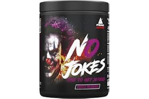 ‎PEAK PEAK No Jokes - 600g Geschmack Purple Wildberry I 30 Portionen I Concentrated Pre Workout Booster mit L-Citrullin, L-Arginin HCl, Koffein und Beta Alanin für Pump und Fokus I vegan