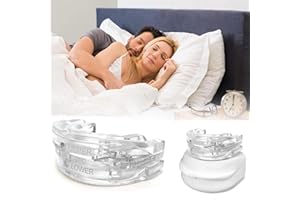 VKWE Dream Hero Mouth Guard Snoring Mouth Guard Anti Snoring Mouthpiece, Mouth Guard for Teeth Grinding Sleep Anti-Molar Reusable Mouth Guard Gift for Man Women Better Sleep (White)