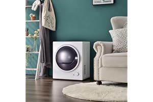 SWEIKO Mini sèche-linge, 2,5 kg, sèche-linge mural, double filtre, chauffage céramique PTC, tambour en acier inoxydable, protection contre la surchauffe, convient pour le séchage à 65°C