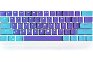 SOLIDEE 61 Tastenkappen 60 Prozent, Ducky One 2 Mini-Tastenkappen für mechanische Tastatur, ANSI-Layout OEM-Profil, PBT-Tastenkappen-Set mit Schlüsselabzieher für Cherry MX-Schalter GK61/SK61/RK61 (Shen-3)