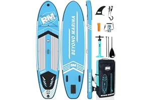 BEYOND MARINA Paddle Board, Inflatable Stand Up paddle boards for adults & Youth, Featherlight sup Board with Premium ISUP Board Accessories, 10'6''x32''x6''