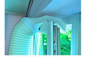 GENERISCH Extra Breiter Fenster Adapter Klima 35 cm für mobile Klimaanlagen – Kippfenster Abluftadapter 150 mm Schlauchanschluss – Effizientere Kühlung & weniger Stromverbrauch – PETG, Hitzebeständig, 3D Druck