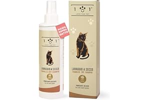 101 LOVE FOR PET Shampoo a Secco Naturale e Vegetale per Gatto - Senza Bisogno di Acqua o Risciacquo - per Un Lavaggio a Secco Efficace, Linea 101 (100ml)