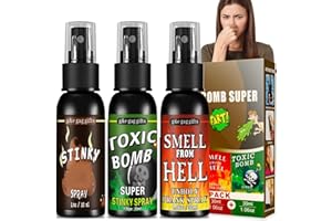 SEELENKLANG Spray Puant Boule Puantes Puissante - 3 Pièces Spray Qui PUE Le Caca La Merde Fort, Fart Spray pour Farces et Créer Atmosphère