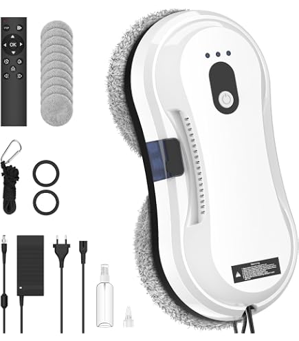 HUTT 10 pezzi, 5 paia Panno DDC55 C6 Robot Lavavetri Finestre 3800Pa Robot Aspirapolvere a Pulizia di Lavapavimenti